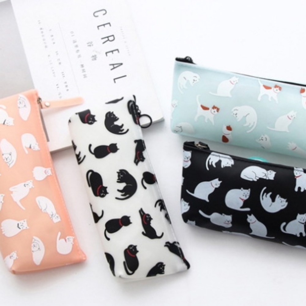 Cat Pencil or Makeup tool bag - Picture 1 of 7